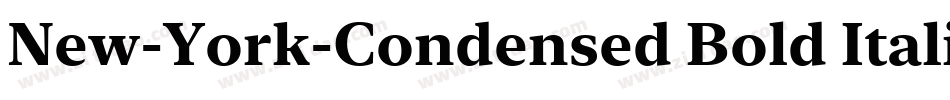 New-York-Condensed Bold Italic字体转换